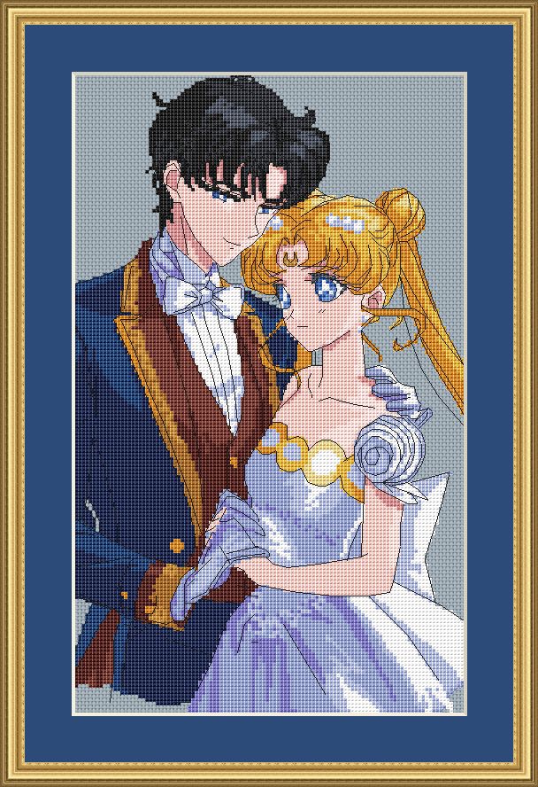 Anime Cross Stitch Pattern SM Digital PDF,XSD Chart  Manga Fan Art