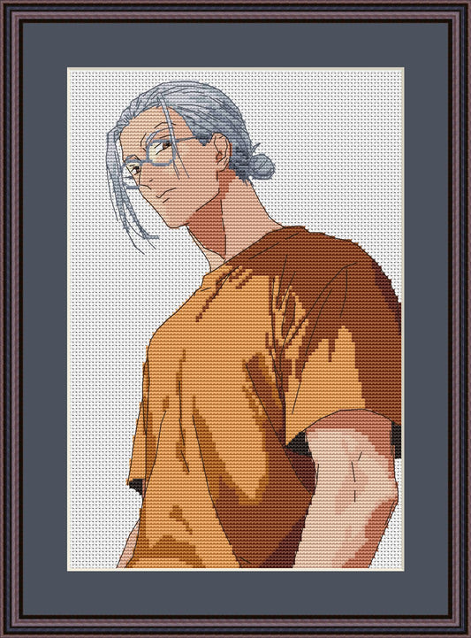 Patron de point de croix Anime Taro Tableau numérique PDF Manga Fan Art