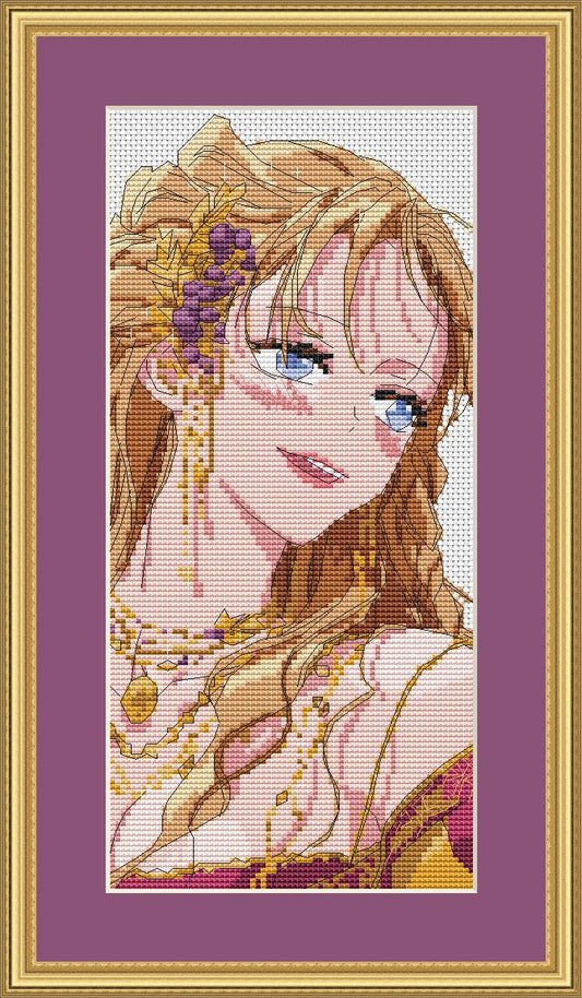 Cross Stitch Pattern Thalia Digital PDF, XSD Chart Art Design
